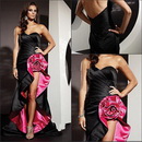 Free Shipping!QNEG0013 2011 New High Quality Strapless High Low Prom Dress