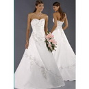 Beading Strapless Sweetheart Backless White Floor-length Prom Dresses