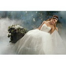 Princess Sweetheart Strapless Taffeta Sweep Luxury Wedding Dresses