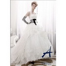 Hot Sale Lace Strapless Ivory Wedding Dress