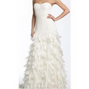 Brand New Arrival Sweet Fairy Floor-Length Chiffon Embroidered Princess Wedding Dresses
