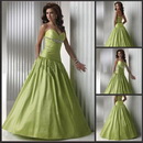 Lace Up Unique Green Color Ball Gown Floor Length Prom Dress