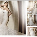 Floor-length Tulle Appliques Elegant & Luxurious Strapless Wedding Dresses