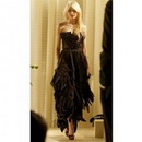 Sheath Column Sweetheart Chiffon Elastic Satin Floor-Length Celebrity Dresses