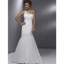 Custom Made Noble Free Shipping Mermaid Lace One Shoulder Sleeveless Wedding Dresses For Bride