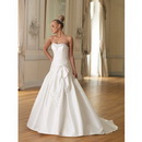 Free Shipping Hot Sale Bridal Watteau Train Wedding Dresses 1842