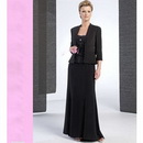Chiffon Satin Full Length Beading Sequin Maternity Wedding Dresses Mother Wear with Free Jacket
