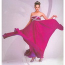 Graceful Design Floor Length Unique Rose Red Color Prom Dress