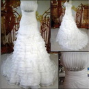 Unique Design Organza Bridal Gown JJ2117