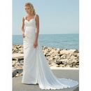 Maggie New Style Beach Casual Shoulder Strap Ivory A-line Bridal Wedding Dress