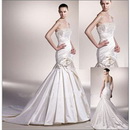 High Quality Taffeta Mermaid Beaded Wedding Dress 2011
