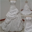 2010 Hot Selling Organza Beaded Ball Style Bridal Dress