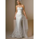 Custom Made Noble Free Shipping Mermaid Chiffon Strapless Sleeveless Wedding Dresses For Bride