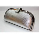 Rectangular Shape Silver With Diamond Evening Bags
