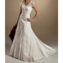Ivory Lace & Tulle Short Sleeve Quinceanera Dresses