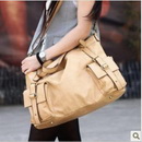 Apricot With Buttons Office Lady Shoulder Bag