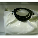Women's Elegant Smooth Handfeel White Zipper Messenger Bags