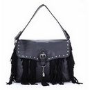 New Bohemian Style Leather Tassel PU Personality and Fashion Dual Function Bags