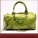 Unique Green Color Cowhide Leather Lady's Stylish Cross-Body Bags