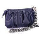 Delicate Purple 100% Genuine Leather Lady's Clutch Evening Bags