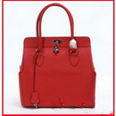 100% Cowhide Leather Classic Red Color Lady's Favourite Cross-Body Bags