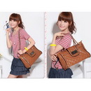 Vogue Female Aslant PU Matrial Coffee Messenger Bags