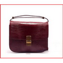 Ruffle Apperance Unique Wine Red Lady's Classic Cross-Body Bags