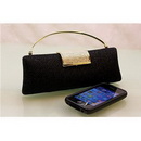Black With Diamond Rectangular Shape Evening Bags