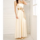 Elastic Silk like Satin Sleeveless Dropped Backless Wedding Dresse