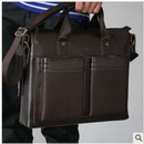 Men's Business Genuine Leather Easy Push-button Shoulder Bags