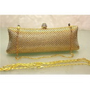 Crystal Gold Shiny Lady's Clutch Elegant Design Evening Bags