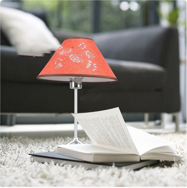 Orange Hollow Carved Iron Table Lamp