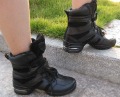 Modern Girl's Aerobics Increased Genuine Leather Best Balance Jazz Shoes
