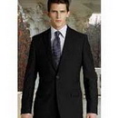 Black Spandex & Nylon Broad Shoulder Groom Cravats & Cummerbunds