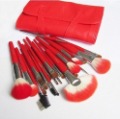 24 Pcs Set Stylish Red Color Professional Makeup Brushes
