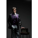 Black & Purple Long Sleeve With A Line On The Back Groom Cravats & Cummerbunds