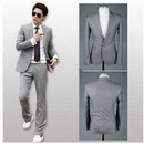 Cotton & Nylon Gray Long Sleeve Groom Ties, Cravats & Cummerbunds