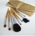 Wooden Handle Durable Design Free Leather Makeup Brushes