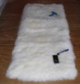 100% Australia Wool Fur Plain Dyed Hotel Airplane White Blanket