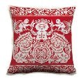 Cotton Canvas Boy Lion Pattern Home Soft Cushion