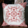 Cotton Covers Classical Design Red Pattern Cushion