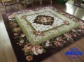 With Flower Images On Hotel & Bedroom Square Shape Carpet