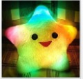 Unique Yellow Color Star Shaped Style LED Design Pillow