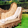 Rectangular Shape Silk & Cotton With Stripes Blanket