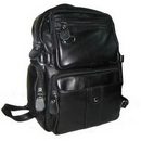 Korean Style Unisex Large 100% Genuine Leather Contrast Stitching Silver Tone Rings Travel Duffel Bags