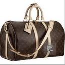 Fashionable Zipper Cowhide Material Adjustable Elegant Travel Duffel Bags