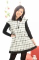 Anti-Bacterial Style 100% Cotton Check Pattern Maternity Clothing
