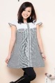 Small Check Pattern Double Layer Radiation Protective Maternity Clothing