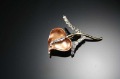 Ladies Fashion Golden and Silver Crystal Brooches