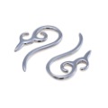 Irregular Shape Of The Two Silver Stainless Steel Body Jewelry